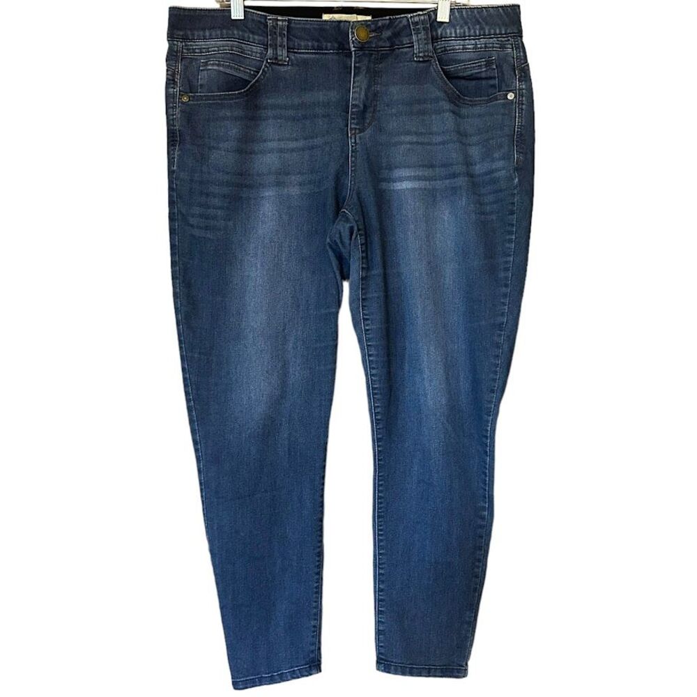 Democracy "Ab"solution Ab Technology‎ Dark Wash Skinny Jeans Womens Plus 16W